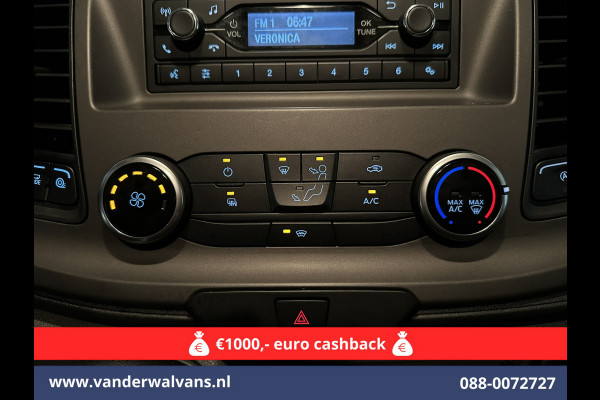 Ford Transit Custom 2.0 TDCI 130pk L2H1 Euro6 ** Airco | LED | Cruisecontrol | Verwarmde voorruit | Parkeersensoren Bijrijdersbank, 2800kg trekvermogen