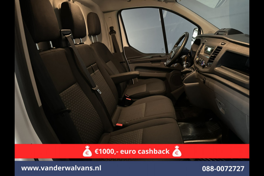 Ford Transit Custom 2.0 TDCI 130pk L2H1 Euro6 ** Airco | LED | Cruisecontrol | Verwarmde voorruit | Parkeersensoren Bijrijdersbank, 2800kg trekvermogen