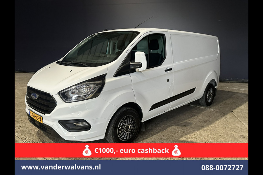 Ford Transit Custom 2.0 TDCI 130pk L2H1 Euro6 ** Airco | LED | Cruisecontrol | Verwarmde voorruit | Parkeersensoren Bijrijdersbank, 2800kg trekvermogen
