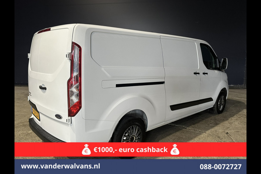 Ford Transit Custom 2.0 TDCI 130pk L2H1 Euro6 ** Airco | LED | Cruisecontrol | Verwarmde voorruit | Parkeersensoren Bijrijdersbank, 2800kg trekvermogen