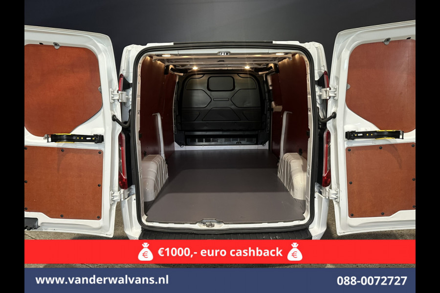 Ford Transit Custom 2.0 TDCI 130pk L2H1 Euro6 ** Airco | LED | Cruisecontrol | Verwarmde voorruit | Parkeersensoren Bijrijdersbank, 2800kg trekvermogen