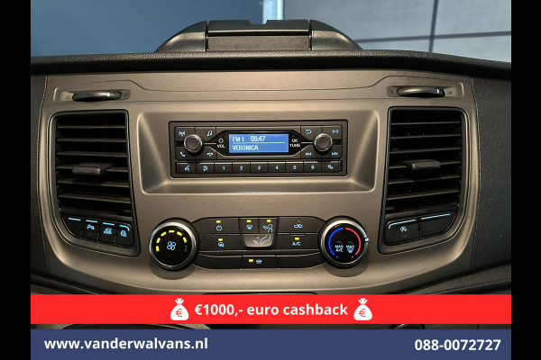 Ford Transit Custom 2.0 TDCI 130pk L2H1 Euro6 ** Airco | LED | Cruisecontrol | Verwarmde voorruit | Parkeersensoren Bijrijdersbank, 2800kg trekvermogen