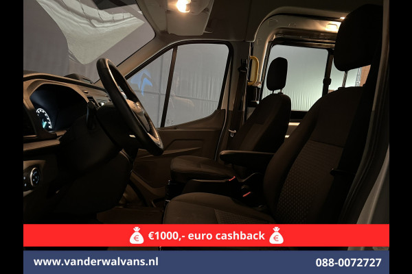 Ford Transit 2.0 TDCI 131pk L3H2 Dubbele Cabine Euro6 Airco | 6-Zits | LED | 2500kg Trekhaak | Cruisecontrol Verwarmde voorruit, Parkeersensoren