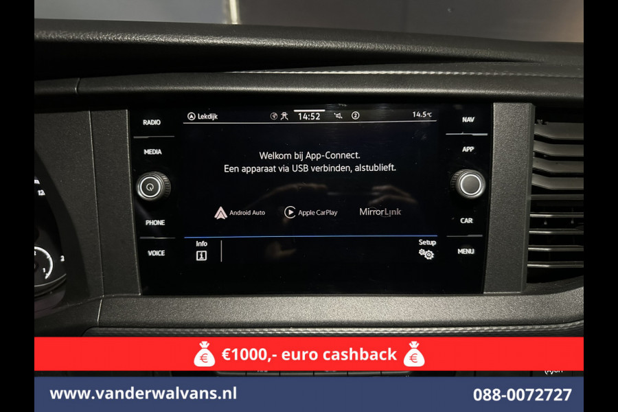 Volkswagen Transporter 2.0 TDI L2H1 Euro6 *Rijklaar Direct Rijden* Airco | Navigatie | Apple Carplay | Android Auto | Trekhaak Cruisecontrol, Parkeersensoren