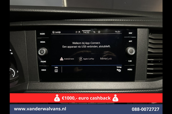 Volkswagen Transporter 2.0 TDI L2H1 Euro6 *Rijklaar Direct Rijden* Airco | Navigatie | Apple Carplay | Android Auto | Trekhaak Cruisecontrol, Parkeersensoren