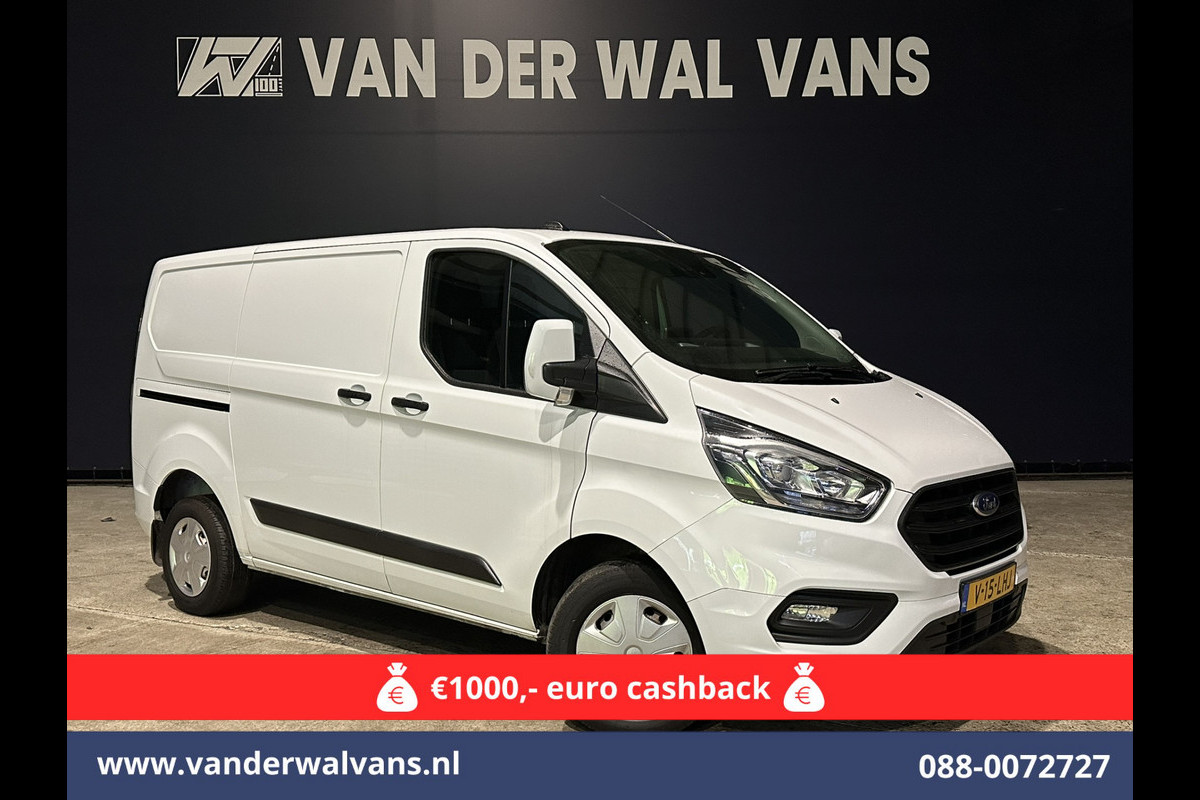 Ford Transit Custom 2.0 TDCI L1H1 Euro6 Airco | Camera | LED | Android Auto | Cruisecontrol | Verwarmde voorruit Parkeersensoren, Bijrijdersbank, 2500kg trekvermogen