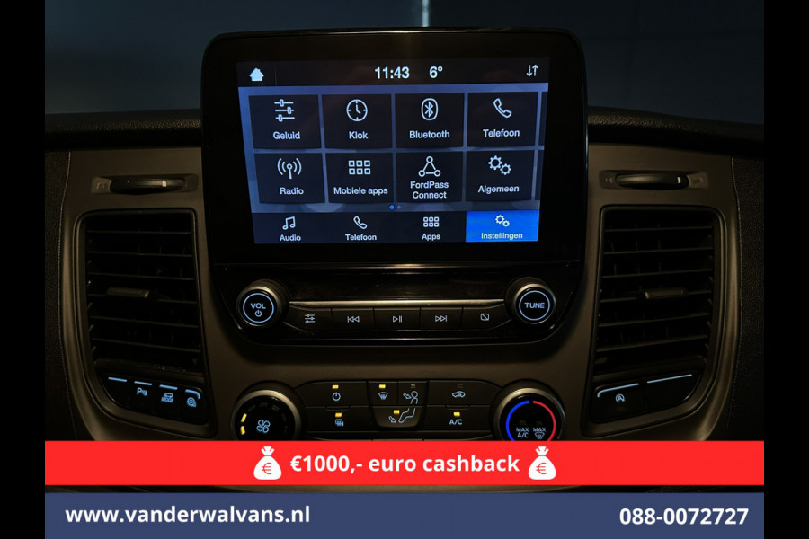 Ford Transit Custom 2.0 TDCI L1H1 Euro6 Airco | Camera | LED | Android Auto | Cruisecontrol | Verwarmde voorruit Parkeersensoren, Bijrijdersbank, 2500kg trekvermogen