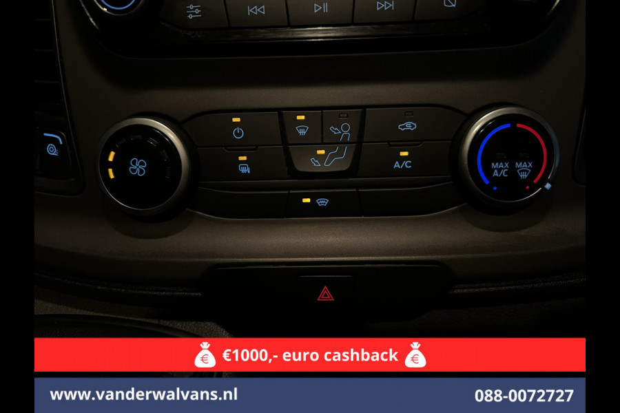 Ford Transit Custom 2.0 TDCI L1H1 Euro6 Airco | Camera | LED | Android Auto | Cruisecontrol | Verwarmde voorruit Parkeersensoren, Bijrijdersbank, 2500kg trekvermogen