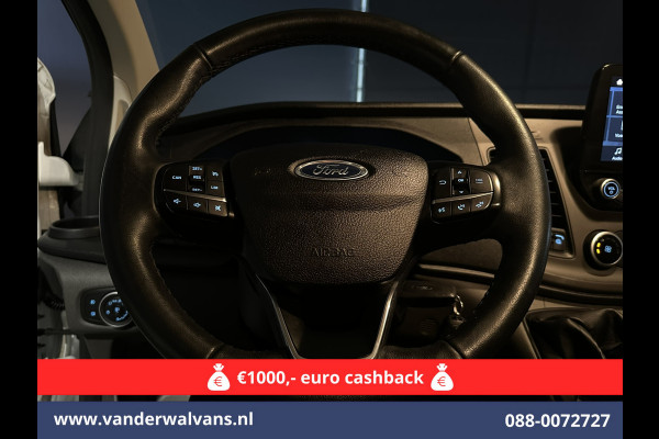 Ford Transit Custom 2.0 TDCI L1H1 Euro6 Airco | Camera | LED | Android Auto | Cruisecontrol | Verwarmde voorruit Parkeersensoren, Bijrijdersbank, 2500kg trekvermogen