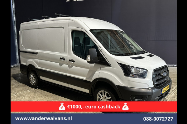 Ford Transit 2.0 TDCI L2H2 Euro6 Airco | 2450kg Trekhaak | LM velgen | Verwarmde voorruit Dakdragers, Bijrijdersbank