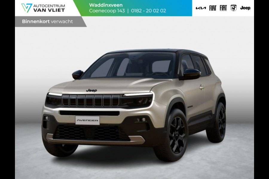 Jeep Avenger Black Edition 54 kWh | Schuif/Kanteldak | Winter Pack | Infotainment&Convenience Pack | Bicolore