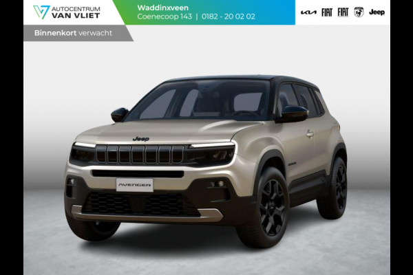 Jeep Avenger Black Edition 54 kWh | Schuif/Kanteldak | Winter Pack | Infotainment&Convenience Pack | Bicolore