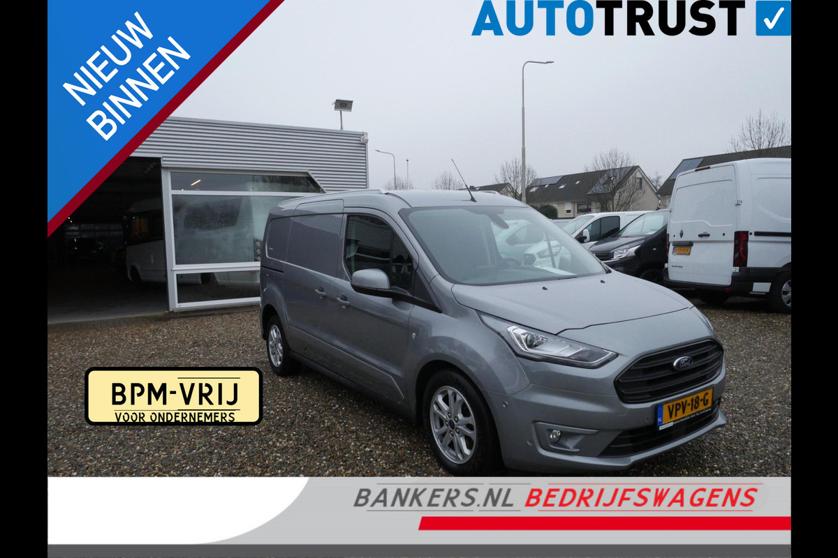 Ford Transit Connect 1.5 EcoBlue 120PK, L2, Limited, Automaat, 2 x Schuifdeur, Zeer complete auto