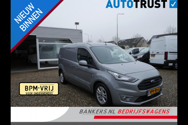 Ford Transit Connect 1.5 EcoBlue 120PK, L2, Limited, Automaat, 2 x Schuifdeur, Zeer complete auto