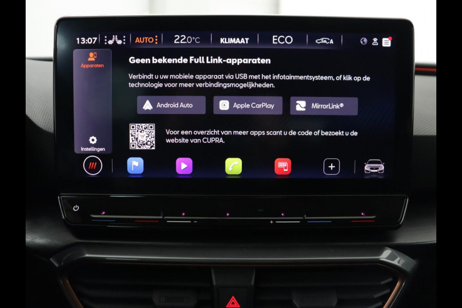 CUPRA Leon 1.4 e-Hybrid | Stoelverwarming | Camera | Carplay | Sfeerverlichting | Navigatie | Full LED | Sportstoelen | Half leder | PHEV | Plug In