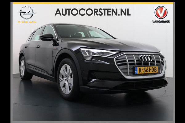 Audi e-tron 55 Quattro 95kWh 408PK Trekhaak Elektr.Leer+Verwarmd Pano-Dak Trekhaak Luchtvering Adap.Cruise Navi Ecc Stoelverwarming Business LED Lmv Elek.Achterklep Privacy Glas Keyless Zwarte Hemel Origineel Nederlandse Auto SOH 89% Trekhaak 1800kg !