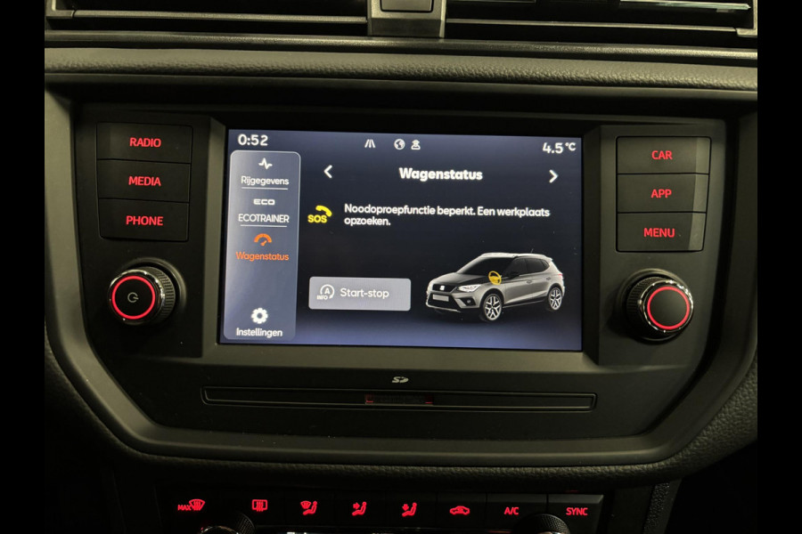 Seat Arona 1.0 TSI 110pk DSG FR Navigatie Apple Carplay/Android Auto Camera Parkeersensoren Adaptive Cruise Control Blind Spot Assist Stoelverwarming Ledverlichting Climate Control Getinte ramen