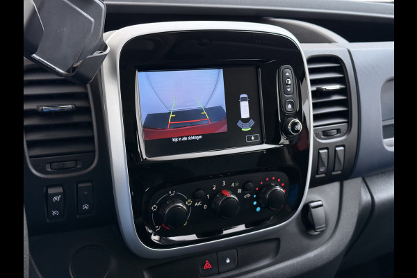 Opel Vivaro D126pk L2H1 Dubbele Cabine Euro 6 Navi Airco Trekhaak Camera Cruise Control Bluetooth Pdc 5-Persoons Betonplex Vloer Wandbetimmering Schuifdeur Regen-Lichtsensor 1.6CDTI 1e Eigenaar Origineel Nederlandse Auto Dealeronderhouden 2.000kg trekvermogen