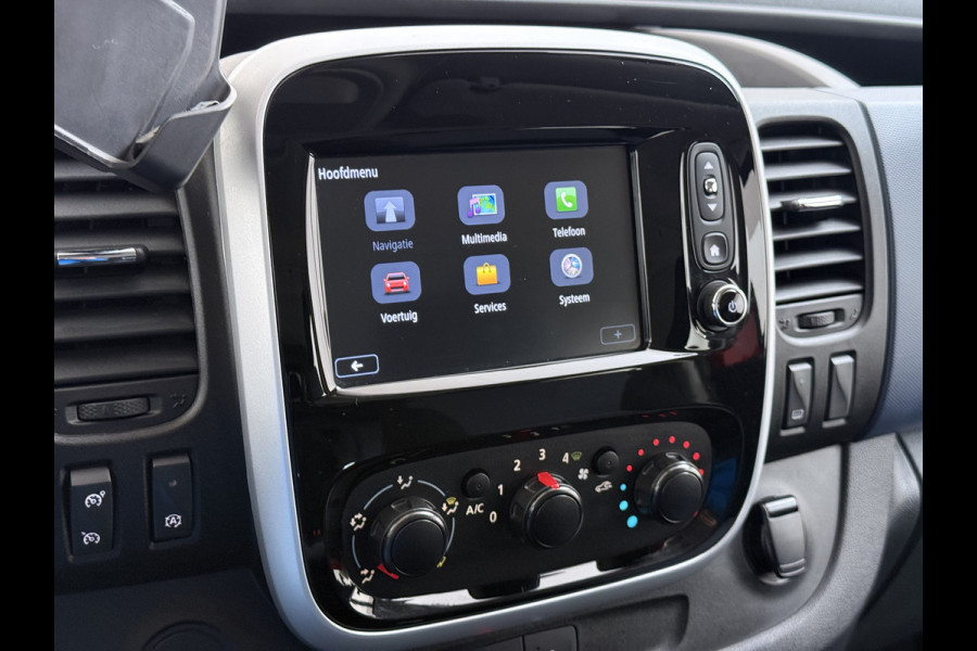 Opel Vivaro D126pk L2H1 Dubbele Cabine Euro 6 Navi Airco Trekhaak Camera Cruise Control Bluetooth Pdc 5-Persoons Betonplex Vloer Wandbetimmering Schuifdeur Regen-Lichtsensor 1.6CDTI 1e Eigenaar Origineel Nederlandse Auto Dealeronderhouden 2.000kg trekvermogen