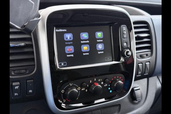 Opel Vivaro D126pk L2H1 Dubbele Cabine Euro 6 Navi Airco Trekhaak Camera Cruise Control Bluetooth Pdc 5-Persoons Betonplex Vloer Wandbetimmering Schuifdeur Regen-Lichtsensor 1.6CDTI 1e Eigenaar Origineel Nederlandse Auto Dealeronderhouden 2.000kg trekvermogen