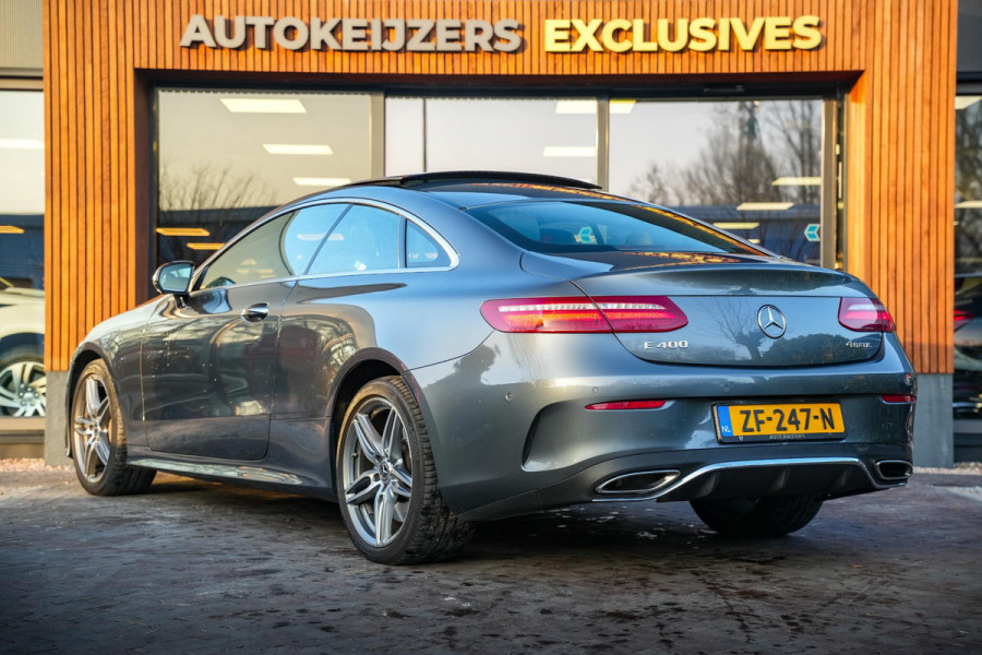 Mercedes-Benz E-Klasse Coupé 400 4MATIC AMG Panodak Leer Burmester Widescreen Ambient Verlicht. 360 Cam.