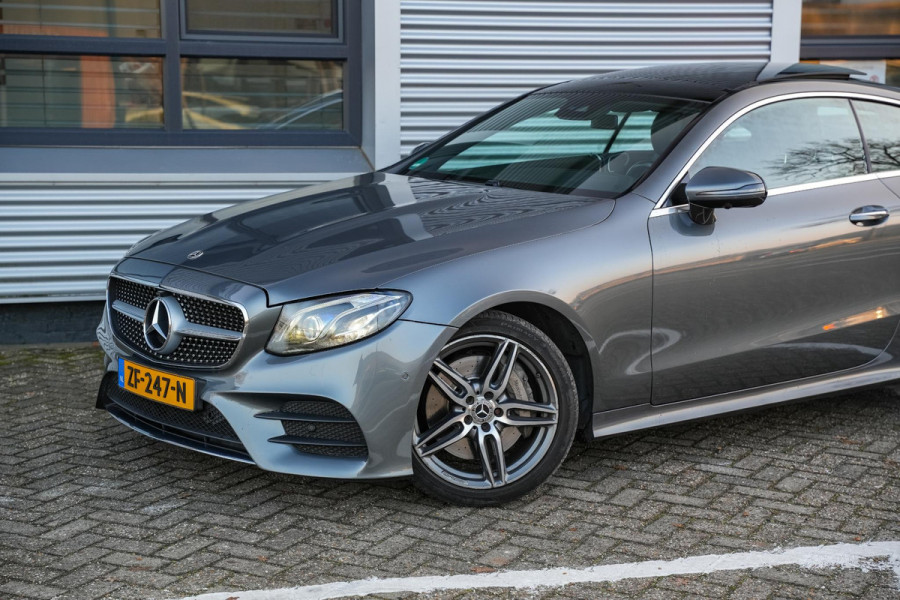 Mercedes-Benz E-Klasse Coupé 400 4MATIC AMG Panodak Leer Burmester Widescreen Ambient Verlicht. 360 Cam.