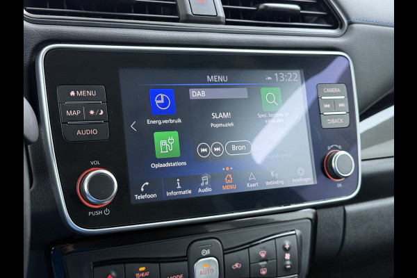 Nissan Leaf N-Connecta 40kWh Navi Ecc 360°Camera Adap.Cruise Pdc Keyless Blindspot Apple Carplay Android Auto Lmv 17" Stoel+Stuurverwarming DAB Bluetooth Lmv Privacyglas 1e Eigenaar Origineel Nederlandse Auto