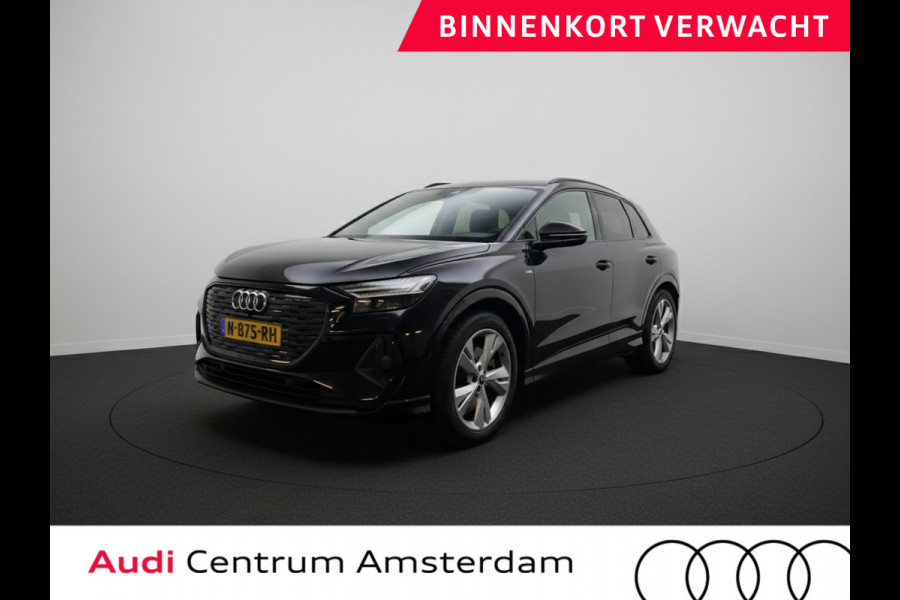 Audi Q4 e-tron 40 Launch edition S Competition 77 kWh 204 pk | Navigatie | Warmtepomp | Parkeersensoren | Achteruitrijcamera | Stoelverwarming | S-Line |