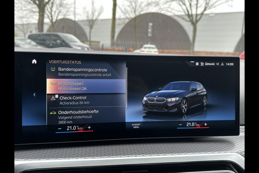 BMW 3 Serie Touring 320e M-SPORT | FACELIFT| PANO|1.STE EIGENAAR, DEALER OH. | LEER | ELEK. TREKHAAK| FABRIEKSGARANTIE T/M 08 2027| LEER| STOELVERWARMING| 19 INCH! SUPER COMPLEET!