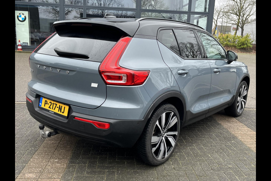 Volvo XC40 Recharge Pro | SOH 93% | PANORAMADAK | 360 CAMERA | ELEKTRISCHE STOELEN | STOEL- & STUURVERWARMING | ELEKTRISCHE TREKHAAK | HARMAN KARDON AUDIO | VOLVO DEALER ONDERHOUDEN | FULL OPTION | 1E EIGENAAR