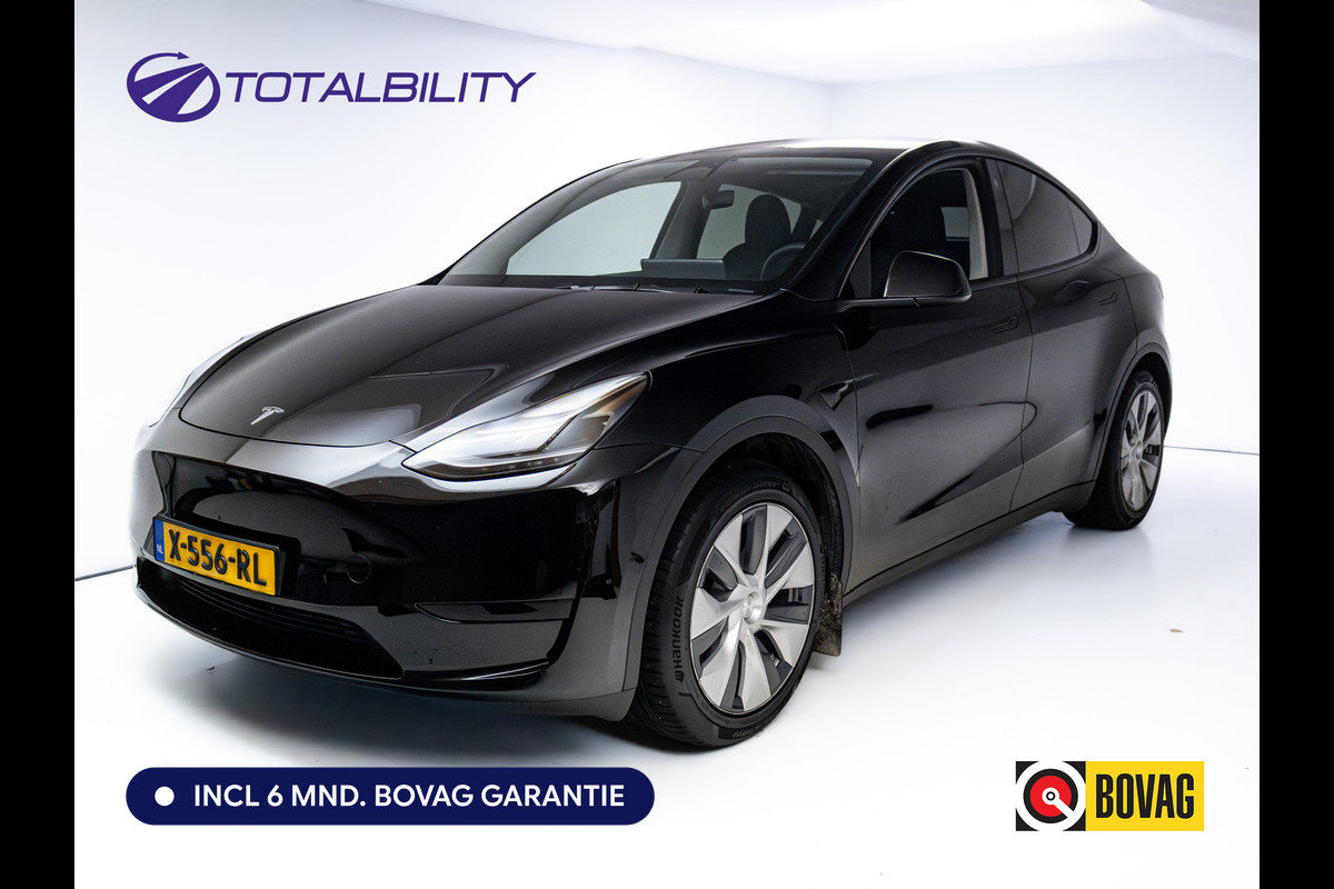 Tesla Model Y RWD 58 kWh | Panoramadak | Stoel-stuurverwarming | Zwart leder | Navigatie | Extra getint glas Camera, Autopilot, Dodehoek detector, Elektrisch verstelbare stoelen