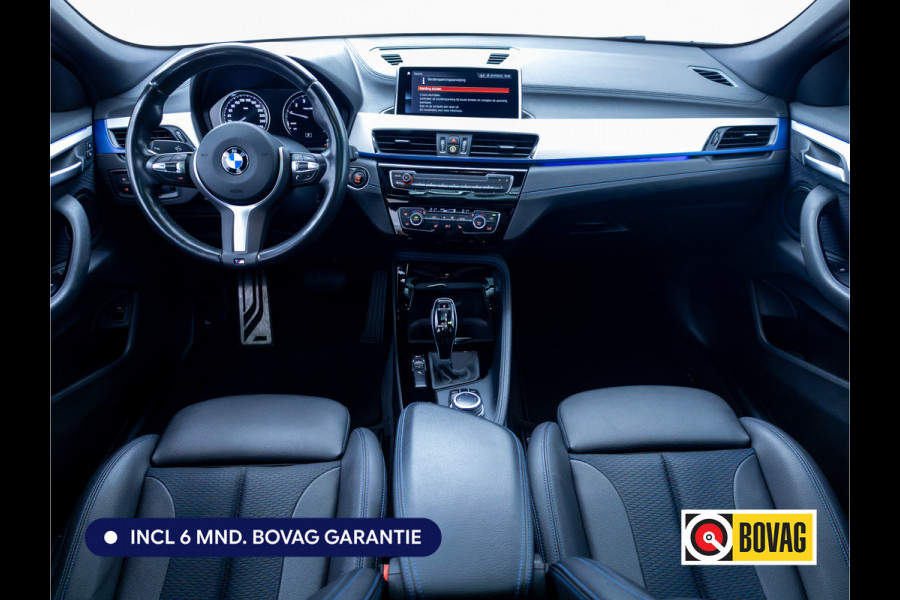 BMW X2 sDrive18i High Executive M-Sport Panoramadak | El.verstelbare verwarmde voorstoelen | PDC V+A Camera, Keyless, Navigatie Cruise-control, All-season, Sfeerverlichting