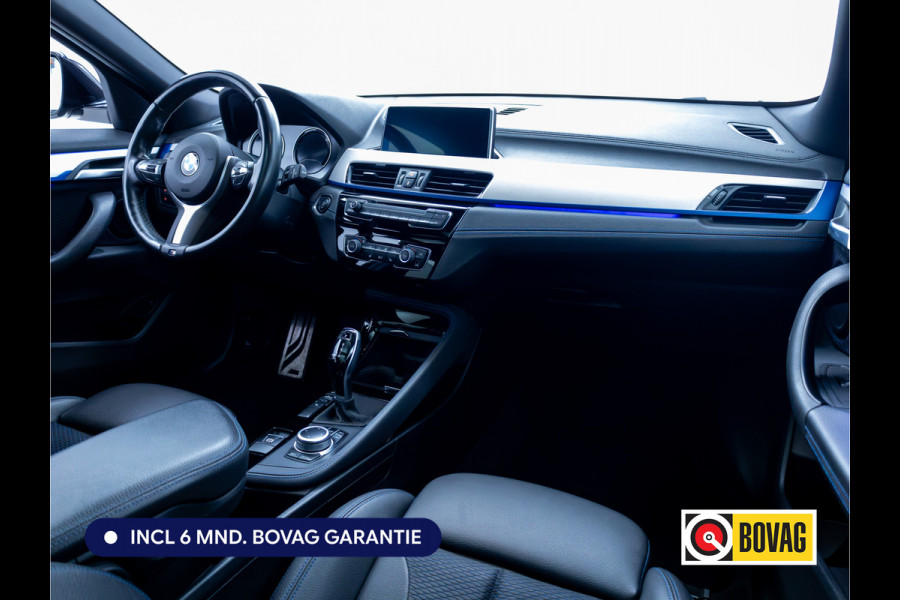 BMW X2 sDrive18i High Executive M-Sport Panoramadak | El.verstelbare verwarmde voorstoelen | PDC V+A Camera, Keyless, Navigatie Cruise-control, All-season, Sfeerverlichting