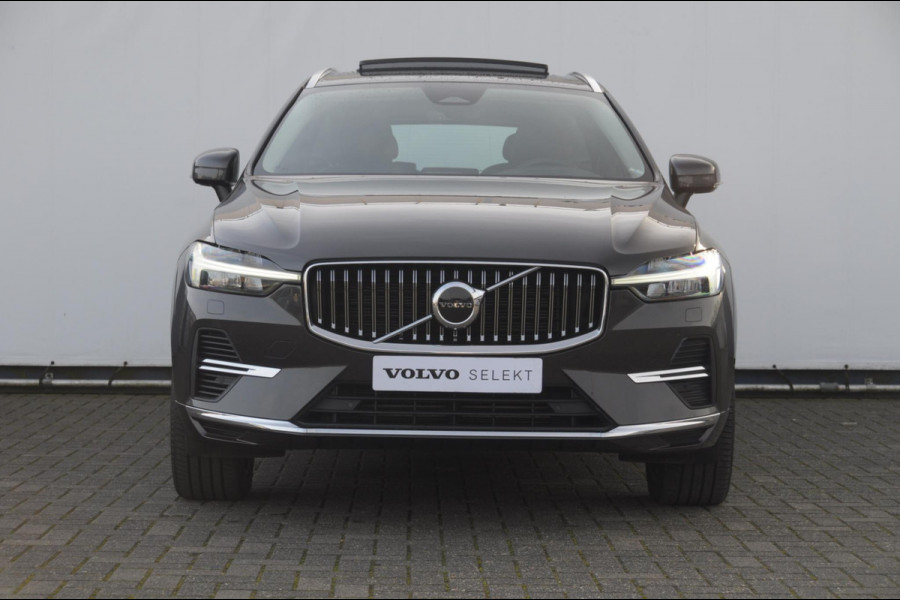 Volvo XC60 T6 350PK Automaat Plug-in hybrid AWD Ultra Bright Head-up display/ Harman Kardon audio/ BLIS/ Elektrischbedienbare stoelen met geheugen/ Moritz Leder/ Panoramadak/ Adaptive cruise control/ Pilot assist/ Apple Carplay/ Android auto/