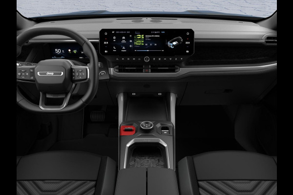 Jeep Compass First Edition 74 kWh | Adapt. Cruise | Camera | Carplay | 20" | Elektr. A-Klep | Navi | Winter Pack | Schuif/Kanteldak | Premium Pack | Conv. Pack | Warmtepomp