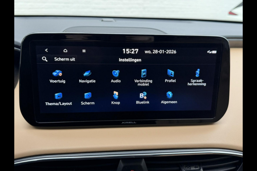 Hyundai Santa Fe 1.6 T-GDI Plug-inn Adapt cruise Full led Leder+Stoelventilatie/-verwarming Stuurverwarming Carplay