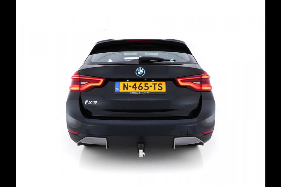 BMW iX3 High Executive 80 kWh [3-Fase-11kW]{SOH-100%} (INCL-BTW) Aut. *PANO | LEATHER | HARMAN/KARDON | FULL-LED | BLINDSPOT | MEMORY-PACK | DIGI-COCKPIT | HEATED-SPORTSEATS | KEYLESS | TOPVIEW | DAB+ | NAVI-FULLMAP | TOWBAR | HEAD-UP | 20'"*