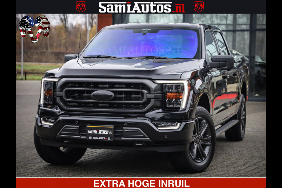 Ford USA F-150 BLACK OPS | 5.0 V8 406PK | 360 CAMERA | UITLAAT KLEP | BEDSLIDE | CREW CAB | LEDER | CREW CAB | DUBBELE CABINE | 5 PERSOONS | DC | GRIJSKENTEKEN |