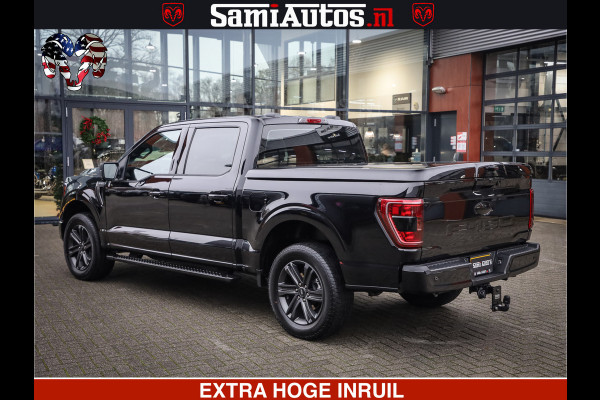 Ford USA F-150 BLACK OPS | 5.0 V8 406PK | 360 CAMERA | UITLAAT KLEP | BEDSLIDE | CREW CAB | LEDER | CREW CAB | DUBBELE CABINE | 5 PERSOONS | DC | GRIJSKENTEKEN |