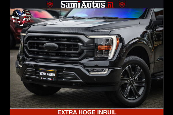 Ford USA F-150 BLACK OPS | 5.0 V8 406PK | 360 CAMERA | UITLAAT KLEP | BEDSLIDE | CREW CAB | LEDER | CREW CAB | DUBBELE CABINE | 5 PERSOONS | DC | GRIJSKENTEKEN |