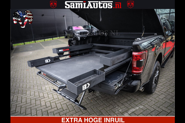 Ford USA F-150 BLACK OPS | 5.0 V8 406PK | 360 CAMERA | UITLAAT KLEP | BEDSLIDE | CREW CAB | LEDER | CREW CAB | DUBBELE CABINE | 5 PERSOONS | DC | GRIJSKENTEKEN |