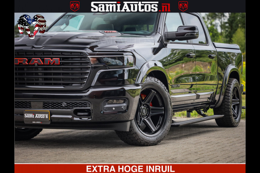 Dodge Ram 1500 Night Premium | Full Option | De Meest Luxe Pick-Up in zijn Klasse | Comfortabele Dubbele Cabine met Royale 5 Zitplaatsen | BPM vrij | Nu Leverbaar uit Voorraad | Voorraad Nr 2287 - 3384
