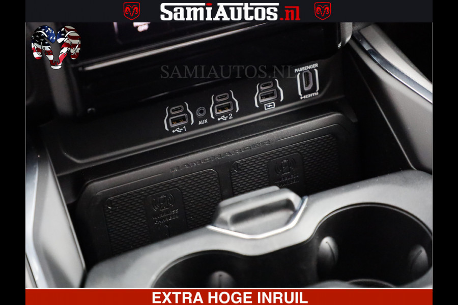 Dodge Ram 1500 Night Premium | Full Option | De Meest Luxe Pick-Up in zijn Klasse | Comfortabele Dubbele Cabine met Royale 5 Zitplaatsen | BPM vrij | Nu Leverbaar uit Voorraad | Voorraad Nr 2287 - 3384