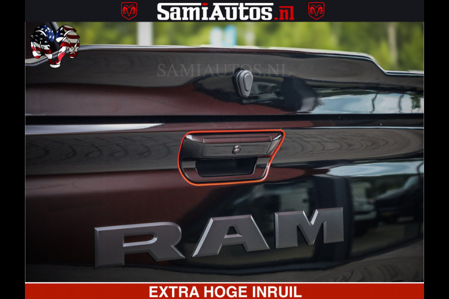 Dodge Ram 1500 Night Premium | Full Option | De Meest Luxe Pick-Up in zijn Klasse | Comfortabele Dubbele Cabine met Royale 5 Zitplaatsen | BPM vrij | Nu Leverbaar uit Voorraad | Voorraad Nr 2287 - 3384