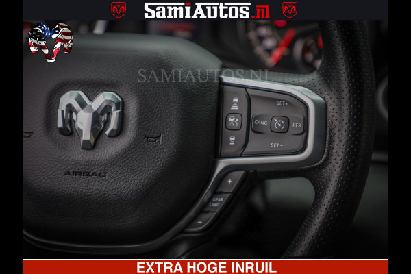 Dodge Ram RS LEDER RODE STIKSELS | 6 PERSOONS | 420Pk 636Nm | Pick-Up | Comfortabele Dubbele Cabine met Royale 6 Zitplaatsen | BPM vrij | Nu Leverbaar uit Voorraad | Voorraad Nr 2217- 2911