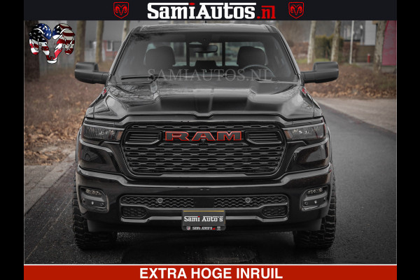 Dodge Ram RS LEDER RODE STIKSELS | 6 PERSOONS | 420Pk 636Nm | Pick-Up | Comfortabele Dubbele Cabine met Royale 6 Zitplaatsen | BPM vrij | Nu Leverbaar uit Voorraad | Voorraad Nr 2217- 2911