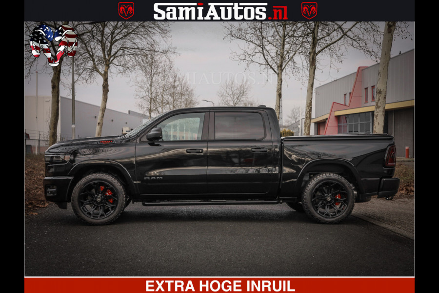 Dodge Ram RS LEDER RODE STIKSELS | 6 PERSOONS | 420Pk 636Nm | Pick-Up | Comfortabele Dubbele Cabine met Royale 6 Zitplaatsen | BPM vrij | Nu Leverbaar uit Voorraad | Voorraad Nr 2217- 2911