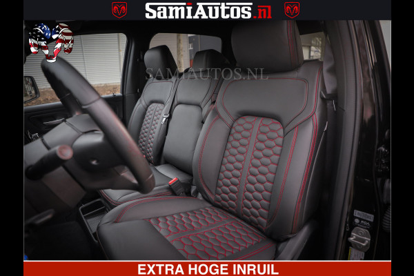 Dodge Ram RS LEDER RODE STIKSELS | 6 PERSOONS | 420Pk 636Nm | Pick-Up | Comfortabele Dubbele Cabine met Royale 6 Zitplaatsen | BPM vrij | Nu Leverbaar uit Voorraad | Voorraad Nr 2217- 2911