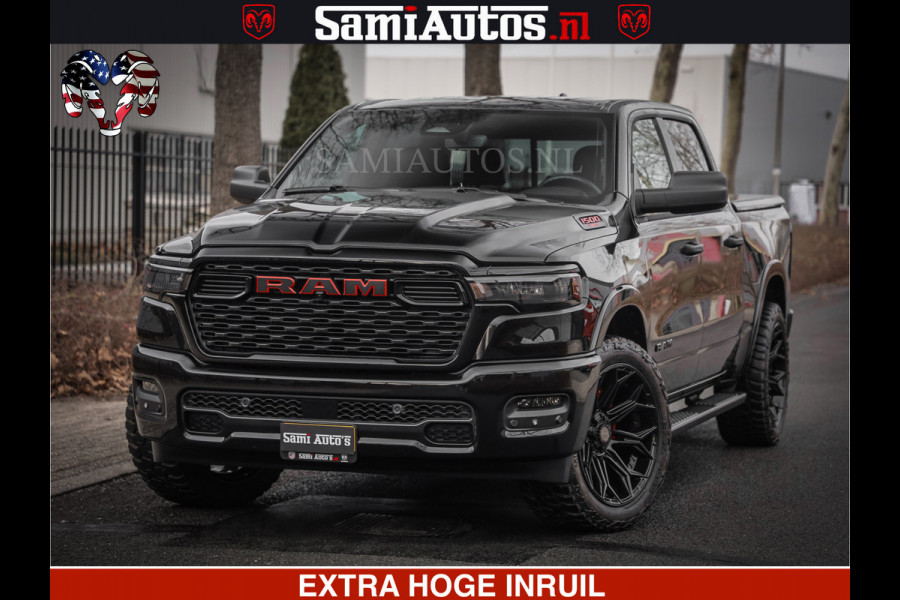 Dodge Ram RS LEDER RODE STIKSELS | 6 PERSOONS | 420Pk 636Nm | Pick-Up | Comfortabele Dubbele Cabine met Royale 6 Zitplaatsen | BPM vrij | Nu Leverbaar uit Voorraad | Voorraad Nr 2217- 2911