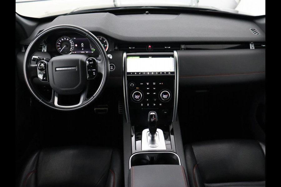 Land Rover Discovery Sport P300e 1.5 R-Dynamic | Leder | Stoelverwarming | Trekhaak | Carplay | Meridian Sound | Camera | 20'' | Full LED | Navigatie | Getint glas | Cruise control